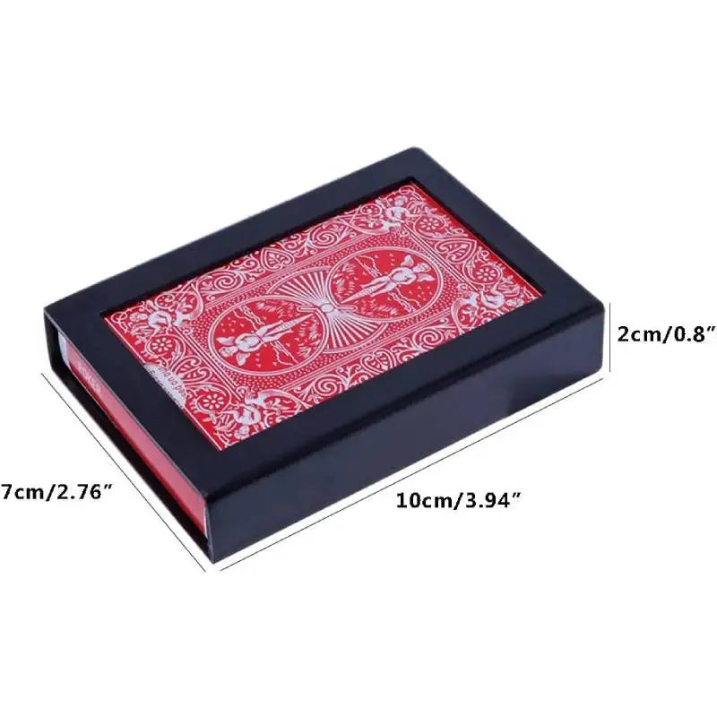 Vanishing Card Case Deck Vanishing Poker Card Magic Disappearing Cards Magic Toy Close Up Magic Trick Box Gift For Kids Adult