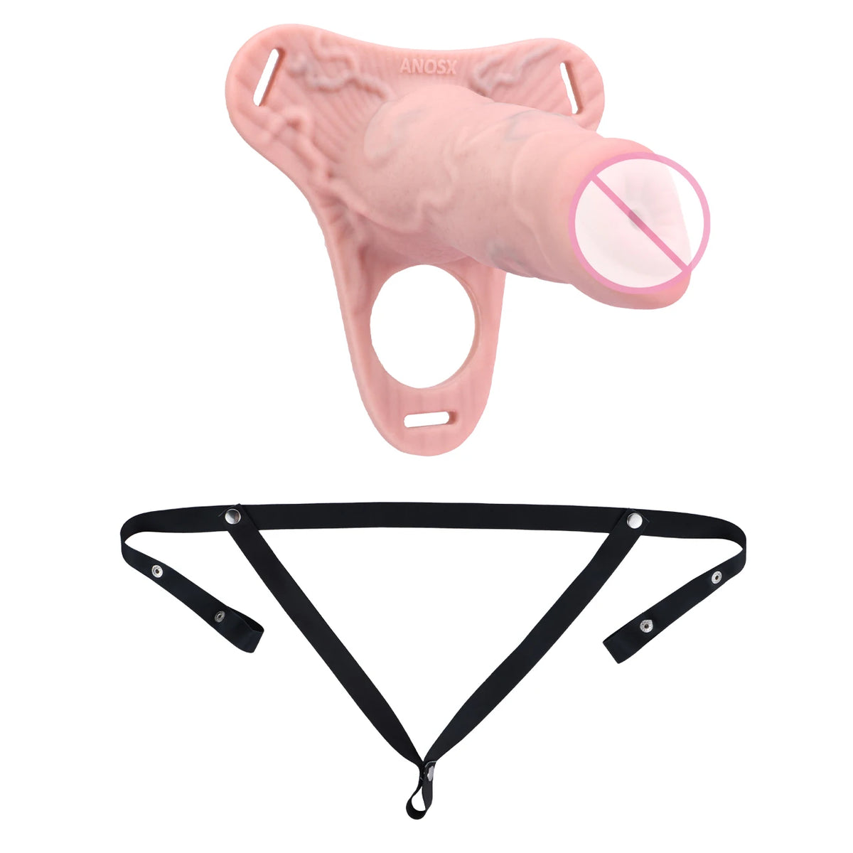 ANOSX Multi-styles Penis Sleeve Realistic Dildo Sheath Silicone Male Chastity Cage With Lockable Secure Chastity Belt BDSM Toy