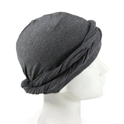 2022 New Elastic Men's Turban Hat Satin Lining Stretchy Men Bandana Indian Cap Fashion Male Hip Hop Caps Headband Biker Headwrap