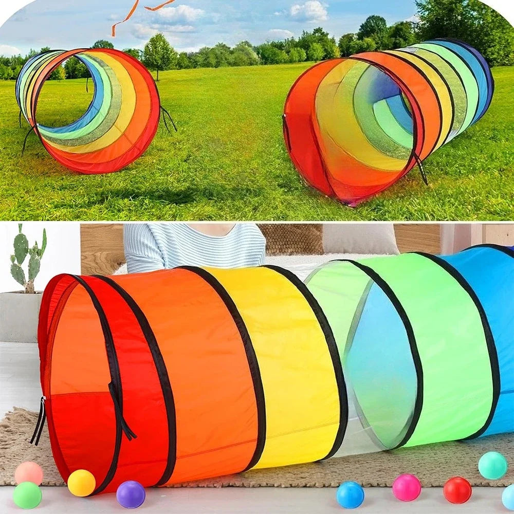 Long crawling passage ideal for small pets outdoor activity, durable play tunnel for daily entertainment.