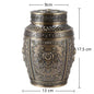 Pet Memorial Keepsake Container for Ashes Tea Canister Coffin Box for Human Ashes Metal Cremation Animal Urn Funeral Home Decor