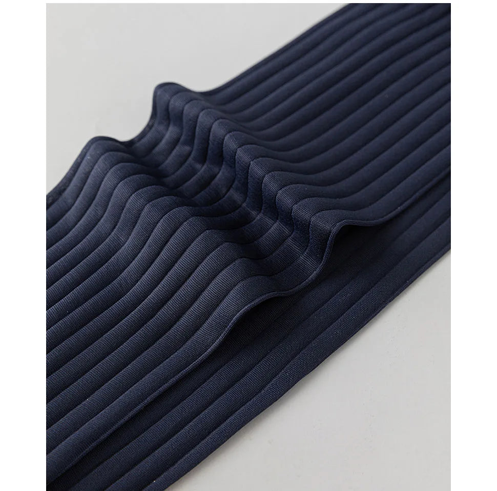 3 Pairs Summer Man Silk Socks Long Business Thin Nylon Striped Breathable Soft Elastic Below Knee Calf Formal Wear Crew Socks