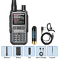 BAOFENG UV-5R Mini Walkie Talkie Full Band Bluetooth Programming Wireless Copy Frequency 999CH AM FM Type-C Long Range Ham Radio