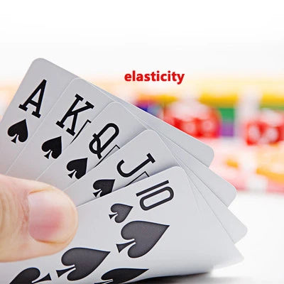 Playing Cards PVC Waterproof Playing Cards Plastic Crystal Game Ware Durable Supplies Creative Gift Practical Joke Party Gift