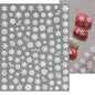 1sheet 3D White Snowflakes Nail Stickers for Christmas Winter Snow Flower Self-adhesive Nail Art Decals DIY Manicure Decorations
