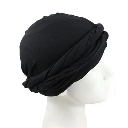 2022 New Elastic Men's Turban Hat Satin Lining Stretchy Men Bandana Indian Cap Fashion Male Hip Hop Caps Headband Biker Headwrap