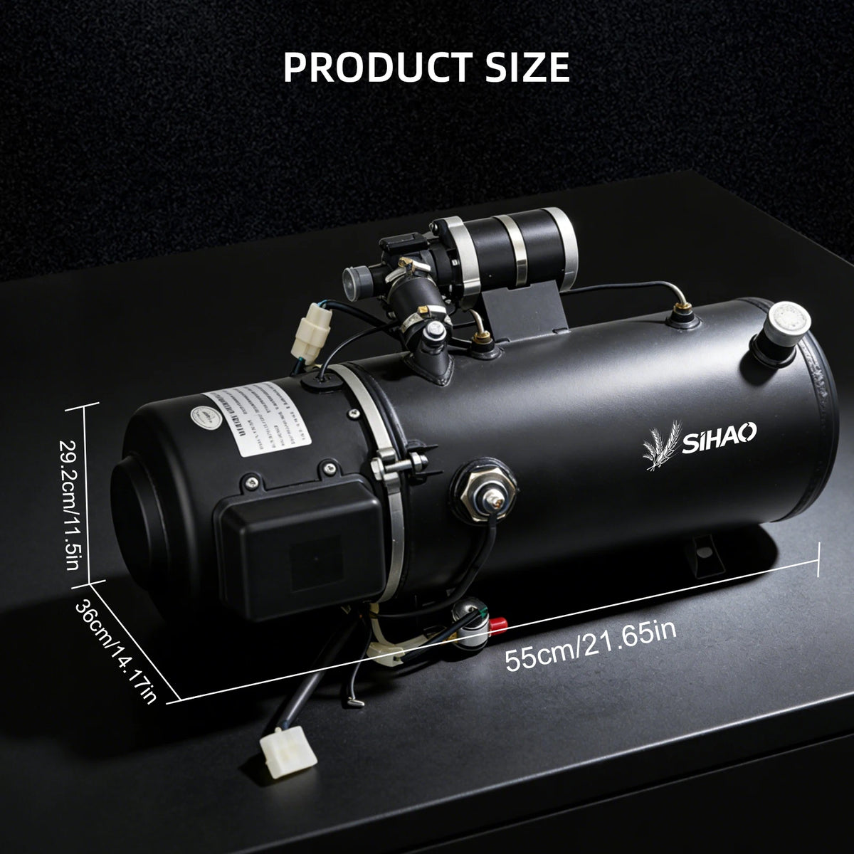 SIHAO 5KW/16.3KW Liquid Fuel Parking Heater Vehicle Auxiliary Heater for Engine Startup Cabin Heating and Windshield Anti-Frost Applications