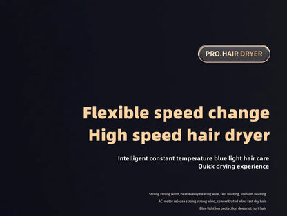 Hot Selling Professional Hair Dryer Negative Ion High Power Blue Light Foldable Electric Hair Dryer Salon Hair Tools Home