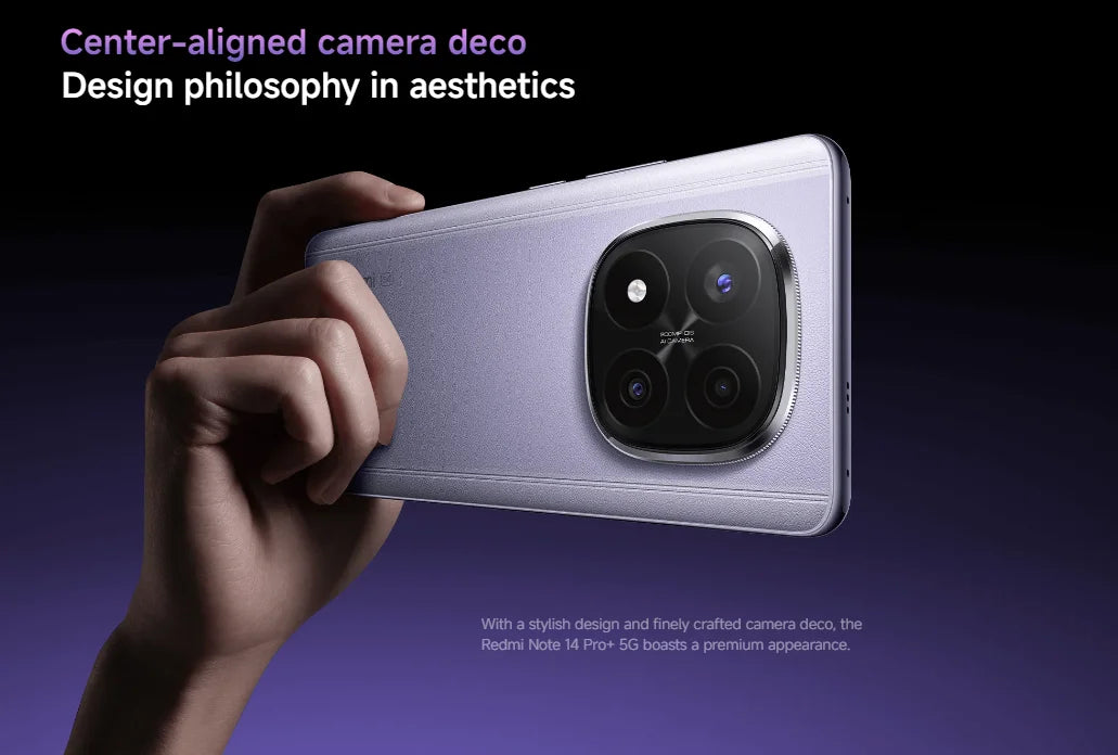 NEW Global Version Xiaomi Redmi Note 14 Pro Plus 5G Smartphone Snapdragon® 7s Gen 3 NFC 6.67” AMOLED 120Hz 5110mAh 120W Fast Charging 200MP