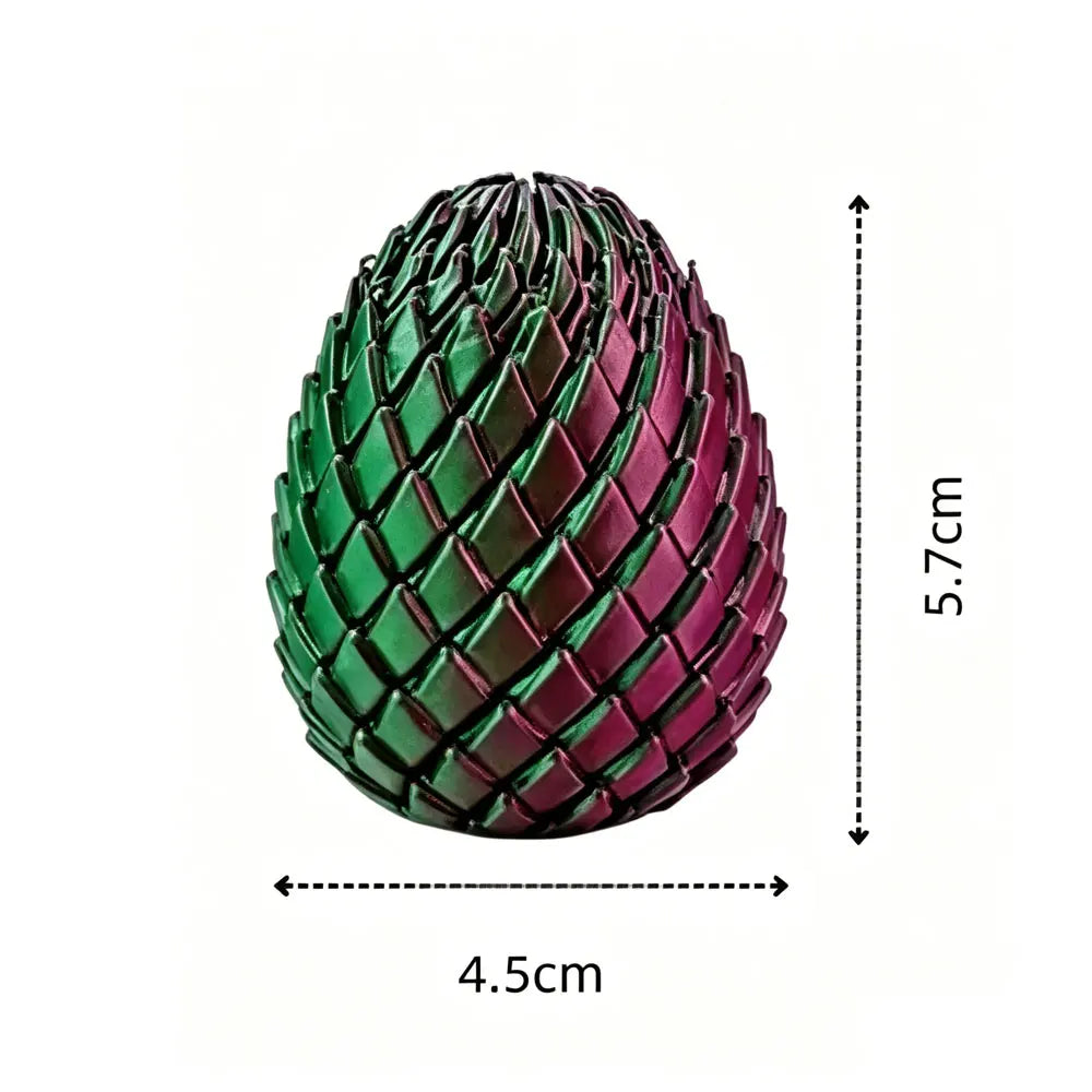 3D Printing Dragon Egg Stress Relief Model, Deformable Twist Egg, Creative Stress-Relief Gadget Desk Ornament