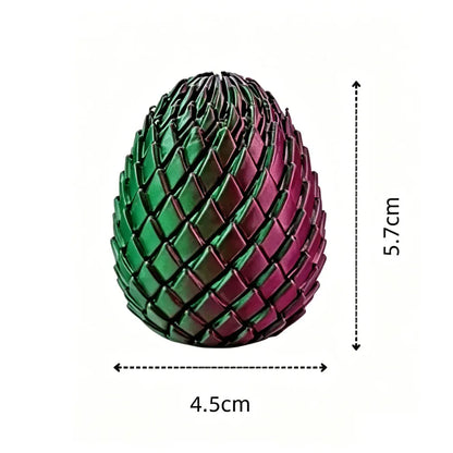3D Printing Dragon Egg Stress Relief Model, Deformable Twist Egg, Creative Stress-Relief Gadget Desk Ornament
