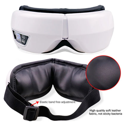 Smart Portable Vibration Eye Massager Airbag Compress Eye Care Tool Bluetooth Music Eye Massage Eye Relax Fatigue Sleepping Mask