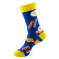 1 Pair Men Cotton Retro Abstract Oil Painting Art Socks Shout Modern Van Gogh Starry Night Happy Oil Painting Skateboard Sock