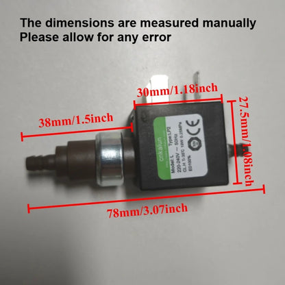 1pcs 220V 19W Electromagnetic Pump For Steam Mop Steam Iron Replacement CEME E15 19W