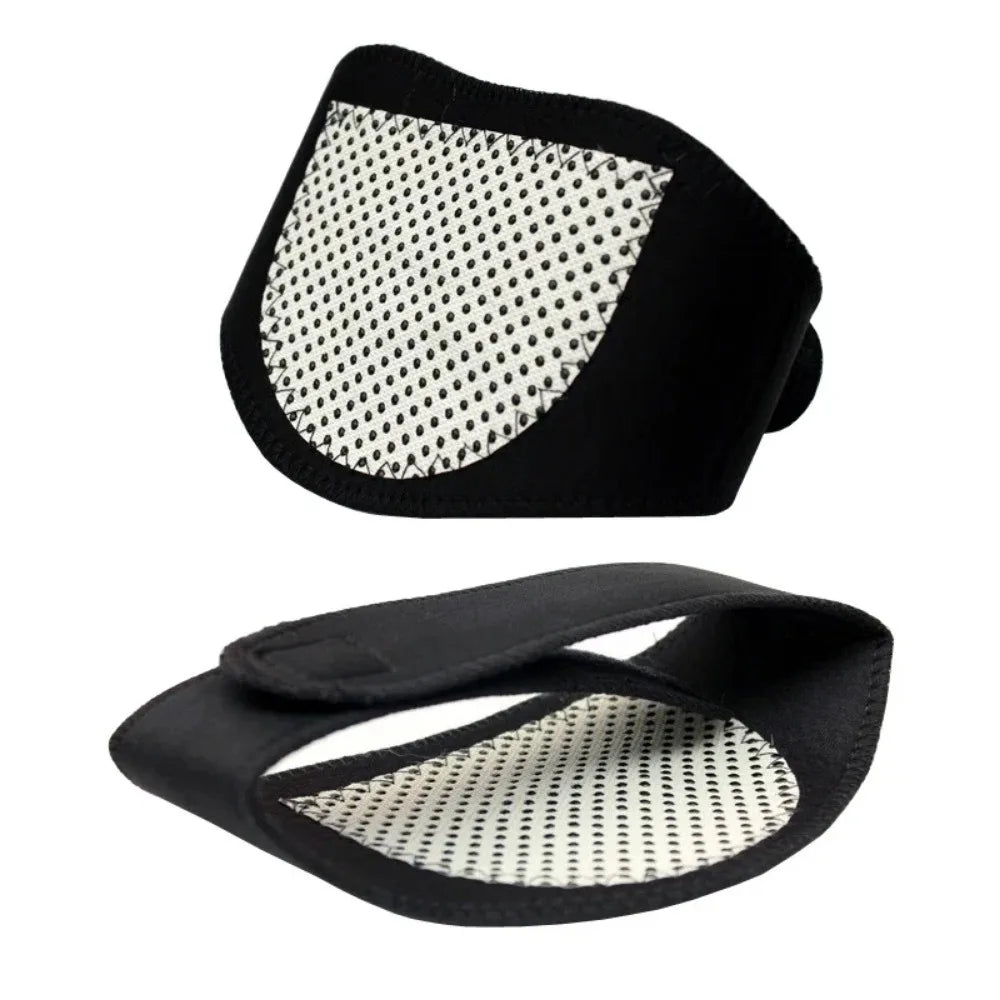 Self-heating neck support frame, equipped with magnetic neck massage function, provides relaxation and warmth without the need