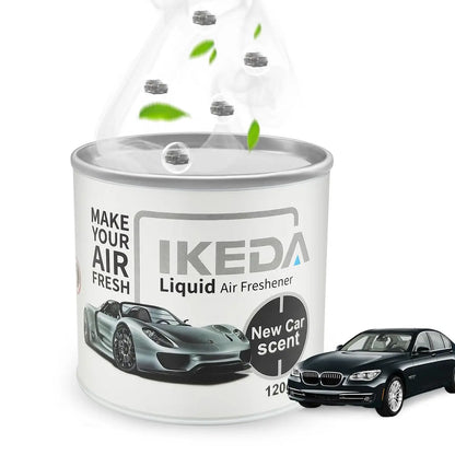IKEDA Liquid Air Freshener Peach Scent, Odor Eliminator Deodorizer, Long-Lasting Freshness, Europe Style 120ml Bottle