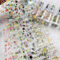 10Rolls Halloween  Flower Plaid Angel Marble  Bow Nail Foils Transfer Paper  Nail Art Stickers   Decal  Nails Decoration