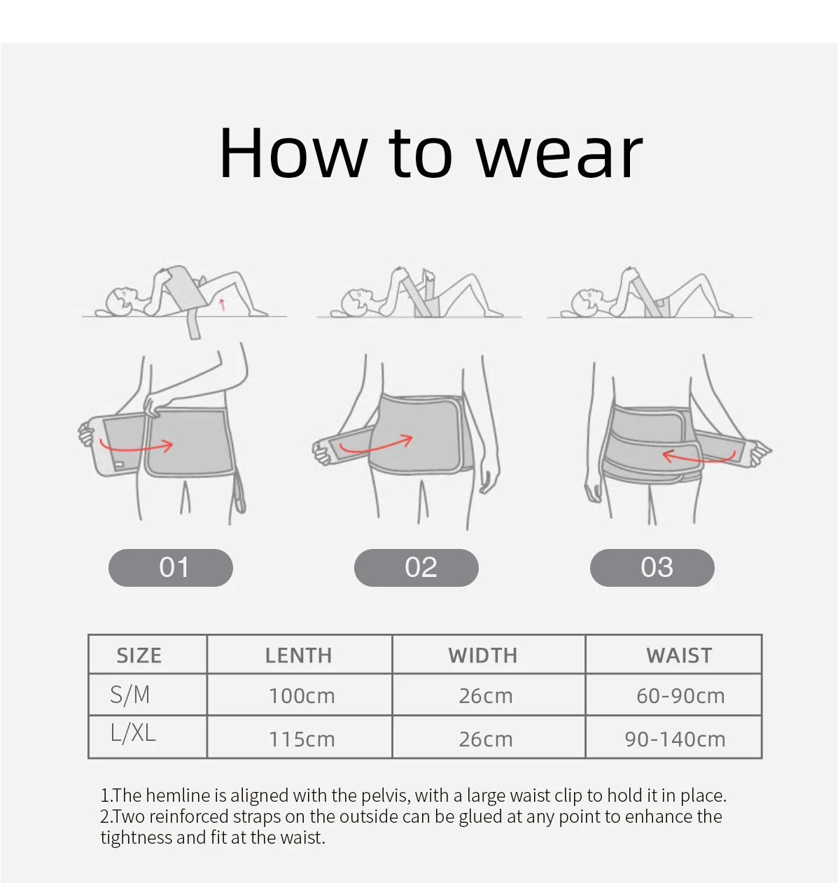 Sunveno Postpartum Belly Band Girdle for Postnatal Adjustable Belly Wrap C-section Recovery Binder Abdominal Support 