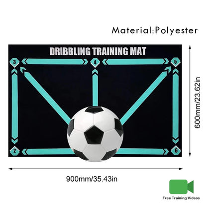 Durable non-slip football training mat Foldable carpet dribbling football training mat children's football indoor equipment