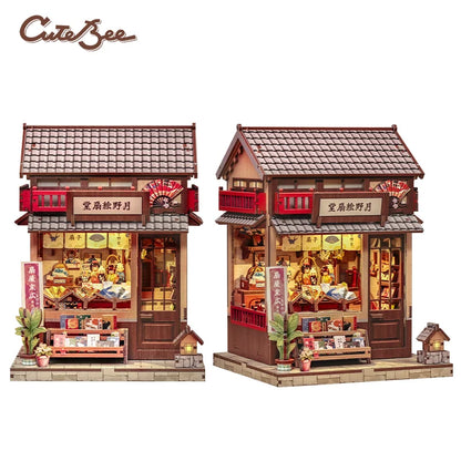 CUTEBEE Book Nook DIY Building Kit with Laser-Cut Precision Pieces 3D Wooden Puzzle  Collectible Desk Home Decor for Gift Idea