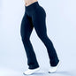 WAREBALL Women Gym Wide-leg Trousers Fitness Sport Pants V Waist Squat Proof Energy Athletic Active Pilates Flared Pants