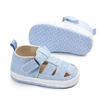 Baby breathable toe-covered shoes summer and spring baby walking shoes