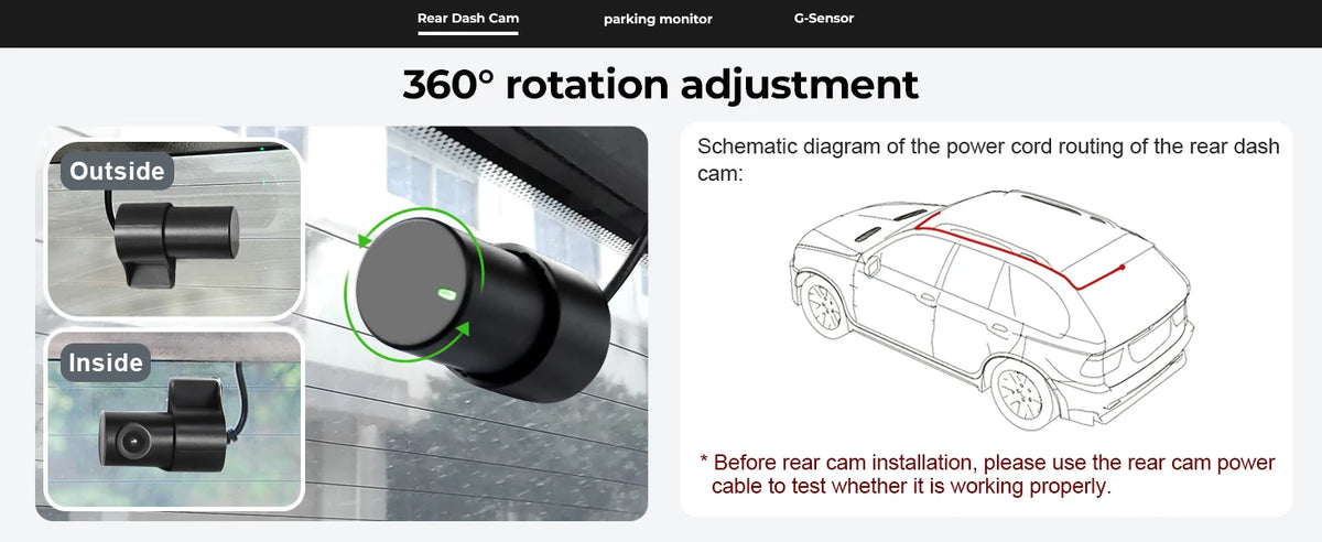 Mangoal 4K Dash Cam GPS WiFi & APP For Volkswagen Tiguan Gen2 AD BW Dash Car Camera 2018-2024 Plug and Play