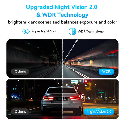 DDPAI MINI Pro 2K Dash Cam WiFi Car DVR Night Vision Smart Voice Control Support 24H Parking Monitor Car Dash Camera Recorder