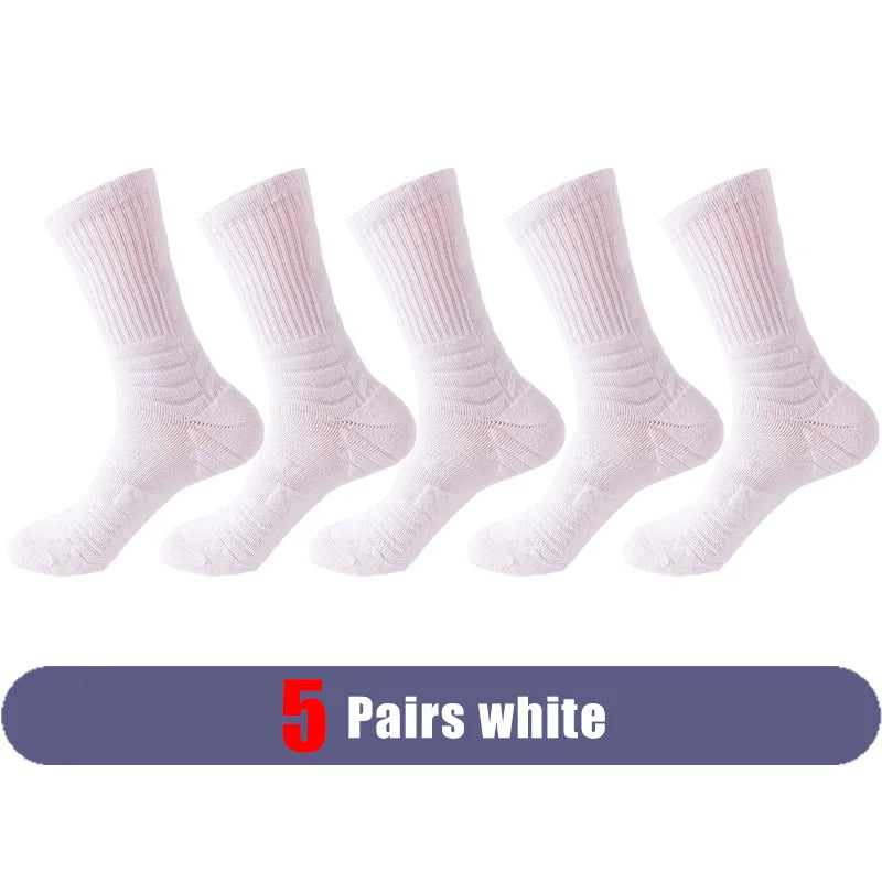 Elite Sport Cycling Basketball Socks Compression Running Man Black Trend Breathable Long Hiking Damping Athletic Professional