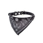 Adjustable Pet Puppy Cat Scarf Bandana Collar Neck Scarf For Small Dogs Kitten Saliva Towel PU Collar with Triangular Bandage