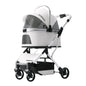 Lightweight Pet Stroller Dog-specific Travel Stroller Foldable High-view Pet Stroller Large Space Removable Carry Basket Cat Car