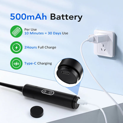 Electric Teeth Cleaner 6-gear Modes Portable Toothbrush Tartar Remover High Frequency Vibration Tartar Cleaning Whitening Teeth