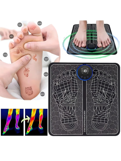2026Foot Massager Foot Therapy Machine EMS Foot Massage Pad Pulse Fully Automatic Foot Meridian Pressing Device