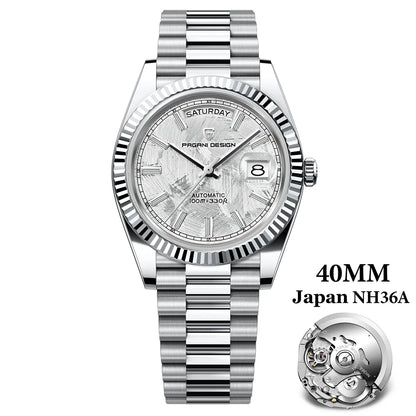 PAGANI DESIGN 2026 New Luxury Rose Gold DD40 Automatic Watch For Men 8285 Mechanical Wristwatch Men Stainless Steel Waterproof