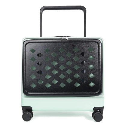 2026 Pet Trolley Luggage Portable Pet Outing Bag Transparent Space Cabin Pet Cart Handheld Cat Bag