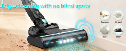 N3T Cordless Stick Vacuum 6 in 1 Handheld Vacuum Cleaner with LED Brush 40 Mins Runtime Self Standing for Pet Hair Hard Floor Carpet