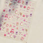 Collage Text English Letter Musical Note Star Graffiti Colorful 5D Love Heart Bowknot Nail Art Sticker Adhesive Manicure Decals