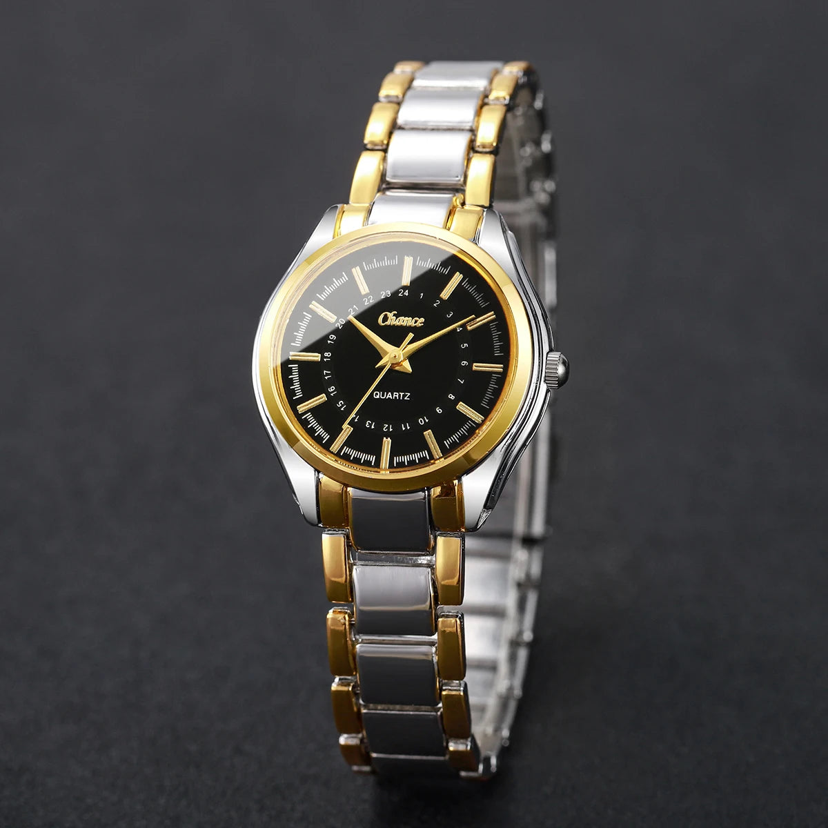4PCS/Set Fashion Small Dial Women Watches Ladies Luxury Analog Quartz Wristwatch Bracelets Set Reloj Mujer（Without Box）