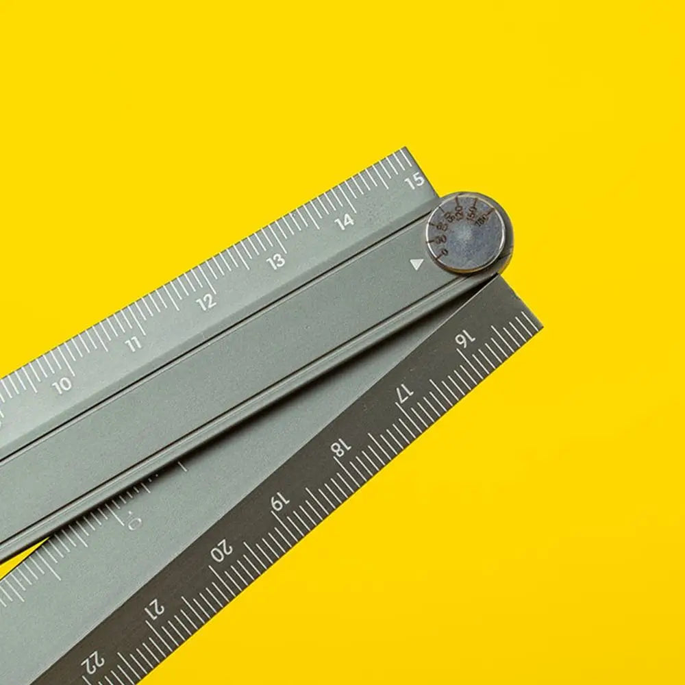 High Quality 30cm Folding Ruler Drawing Measuirng Tool Aluminum Alloy Straight Ruler Multifunctional Metal Ruler Students