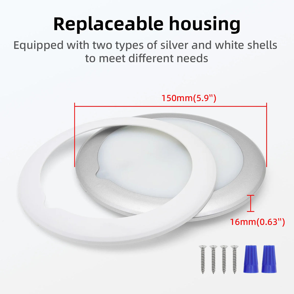 12V RV Roof Ceiling Cabin Light IP67 Touch Dimming Caravan Marine Interior Lamp Car Camping Trailer LED Lights Auto Accessories