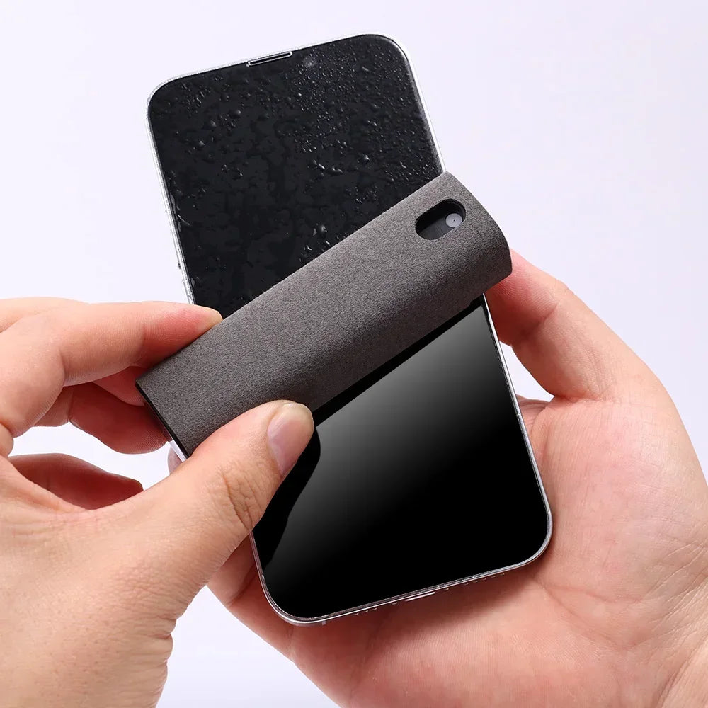 2-IN-1 Screen Dust Removal Microfiber Cloth Wipe Spray Bottle Set Laptop Tablet Mobile Phone Cleaning Tools Portable Cleaner
