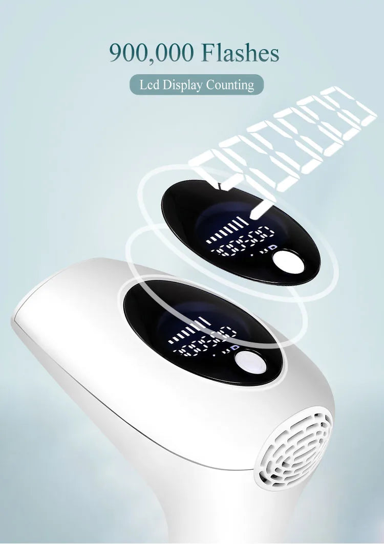 Vancostar Portable Laser Hair Removal Handset 900000 Flashes Painless Permanent Hair Remove for Women At-Home IPL Epilator