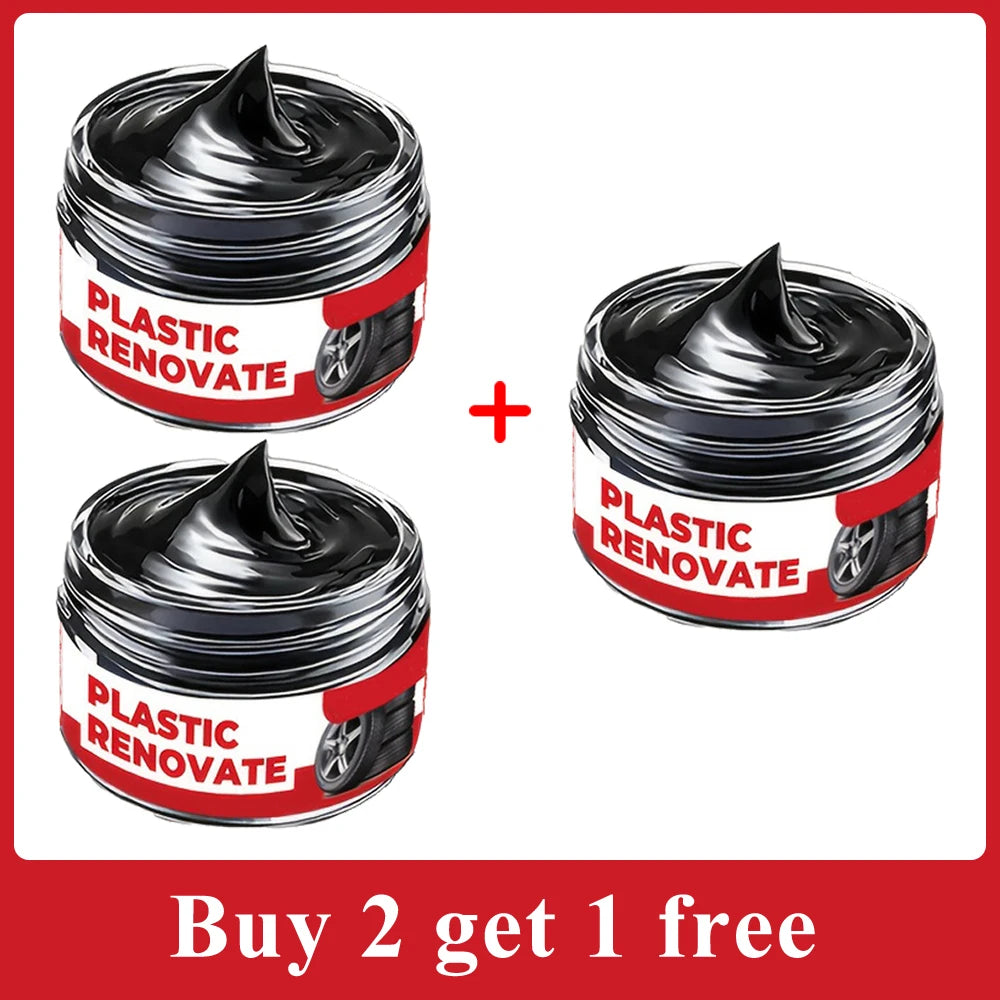 Auto Interior Refurbish Paste Multifunctional Leather Plastic Care Cream Long Lasting Shine Anti Oxidation Protection Coating