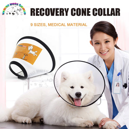 Soft Adjustable Pet Protective Cover Anti-Lick Anti-Bite Recovery Cone Collar Anti-Scratch Beauty Cover Wound Protection