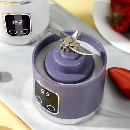 2026 New Household Charging MINI Crushed Ice Electric Juicer Powerful Motor 450ML Large Capacity Digital Display Juice Cup