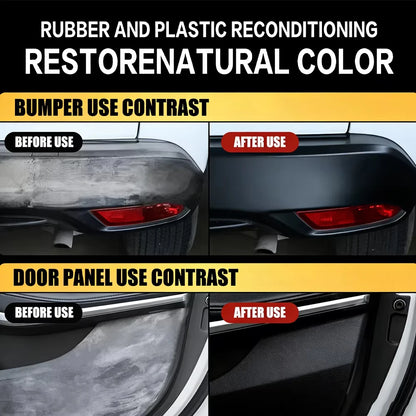 Car Plastic Restorer Black Gloss Coating Leather Plastic Renew Hydrophobic Polish Auto Detailing Long-Lasting YT2040