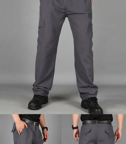 Male Cargo Pants Men Army Military Tactical Pants Streetwear Jogger Trekking Hiking Mountain Work Tourism Trousers Slim Fit