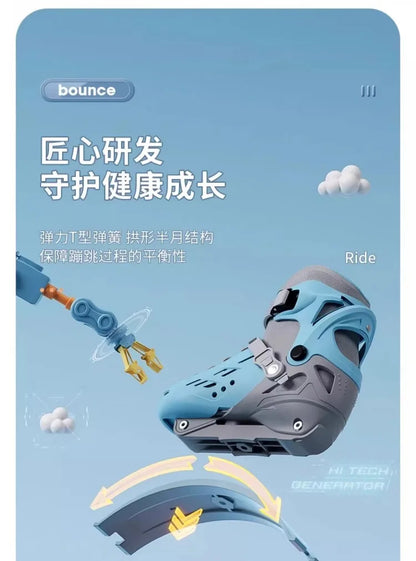 Fitness Roller Skating Kangaroo Bounce Shoes Unisex Fitness Exercise Rebound Shoes And Roller Shoes 2 In 1