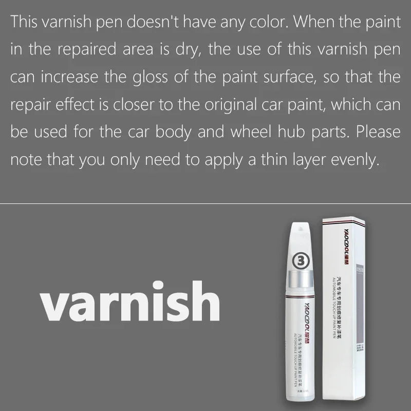 Car Wheel Scratch Repair Pen Black Edge Repair Paint Remover Black Silver Varnish Varnish Repair Set Silver Paint Pen