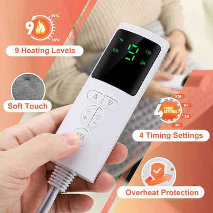 Electric Heating Waist Belt Portable Thermal Pad Office Home Adjustable Temperature Lumbar Belt Warming Abdomen Back Hand Warmer